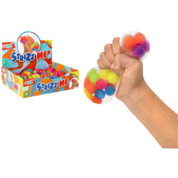 STRIZZ ME PALLA CON PALLINE 7 CM.BOX 12 PEZZI
