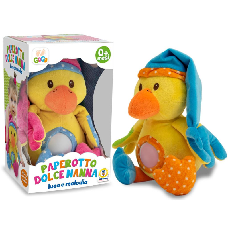 PAPEROTTO DOLCE NANNA CON LUCE E MUSICA 2 COL. 22 CM