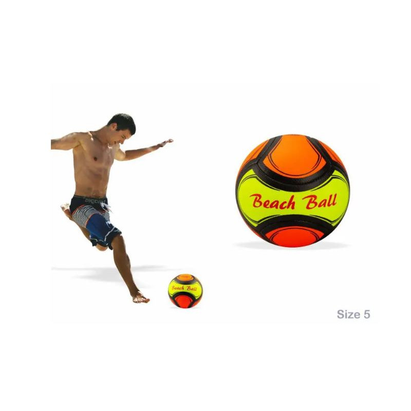 SPORT BEACH SOCCER BALL SIZE 5 ORANGE/BLACK 240-260