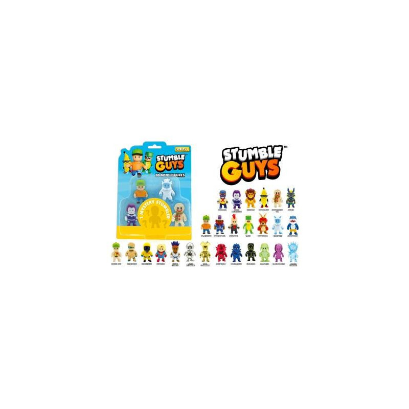 STUMBLE GUYS 3D BLISTER 5 PERSONAGGI