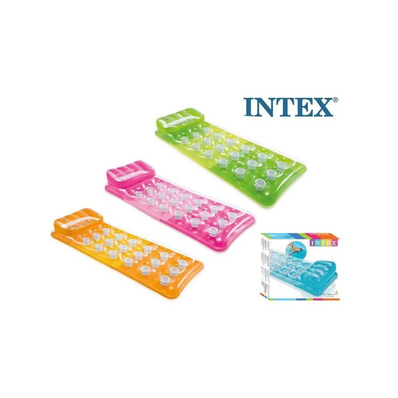 MATERASSINO 18 BUCHI CON CUSCINO CM.188X71 INTEX