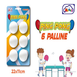 PALLINA PING PONG 6 PEZZI