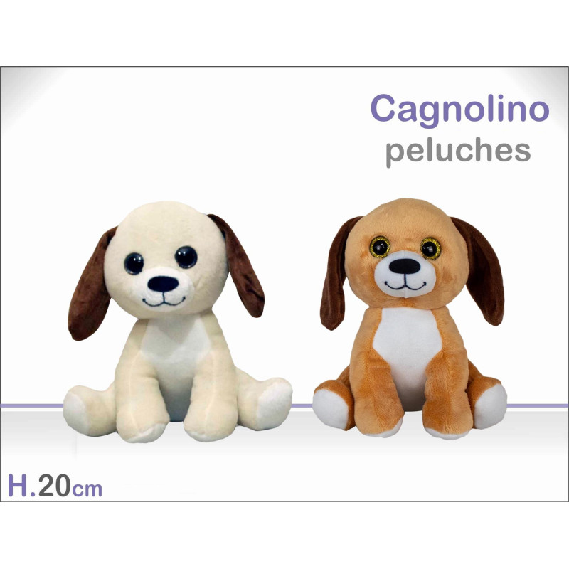 PELUCHE CANE SEDUTO CM.20