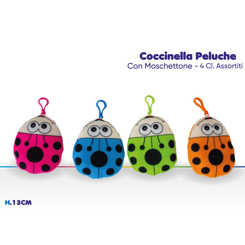 PELUCHE COCCINELLA PORTACHIAVI CM.13