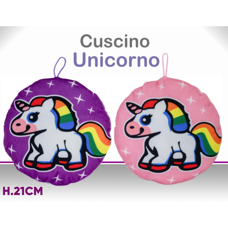 PELUCHE CUSCINO UNICORNO CM.21