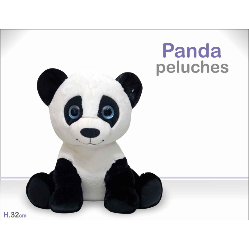 PELUCHE PANDA OCCHI BRILLI  CM.32