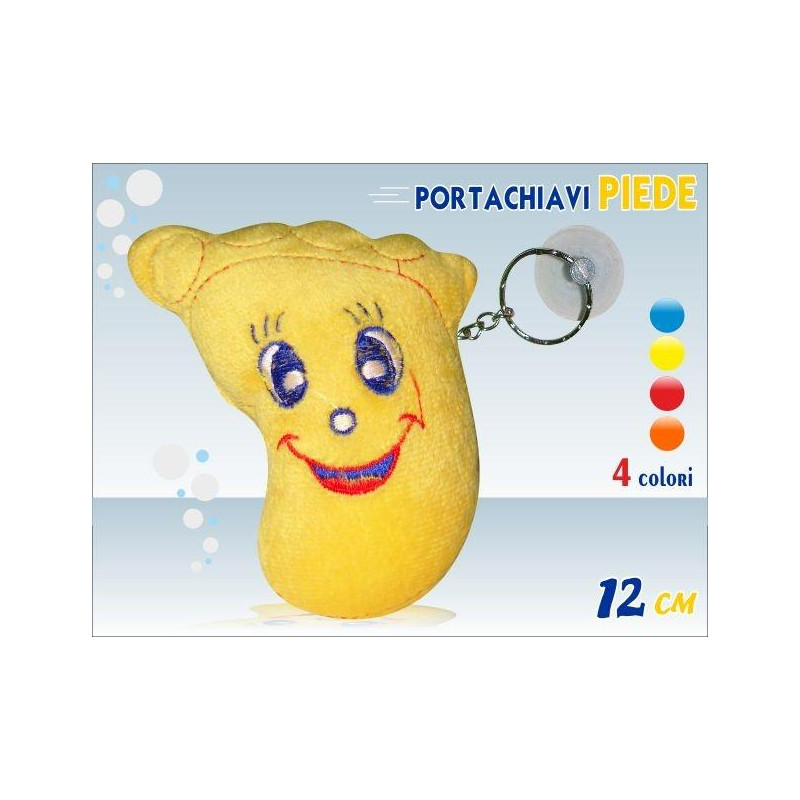 PELUCHE PORTACHIAVI PIEDE CM.12