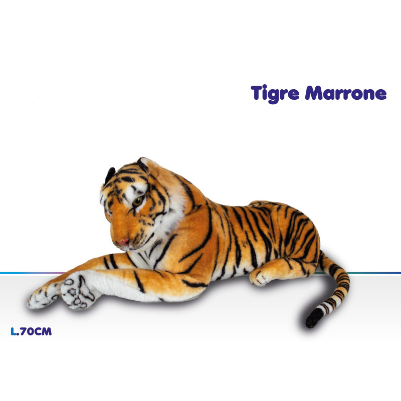 PELUCHE TIGRE MARRONE CM.70