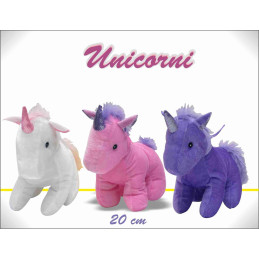 PELUCHE UNICORNO CM.20