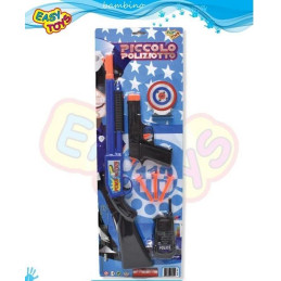 BLISTER PICCOLO POLIZIOTTO CON FUCILE PISTOLA+ACC.