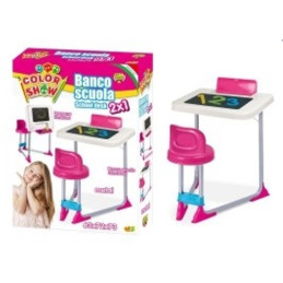 BANCO SCUOLA 2IN1 ROSA