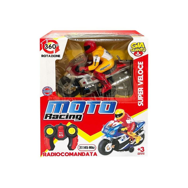 MOTO ACROBATICA RADIOCOMANDO ROTAZIONE 360 B/O