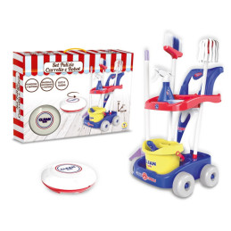 CARRELLO PULIZIA ROBOT LUCI E SUONI 35X50X30 CM.
