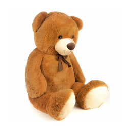 ORSO PELUCHE MARRONE 130 CM.CON FIOCCO