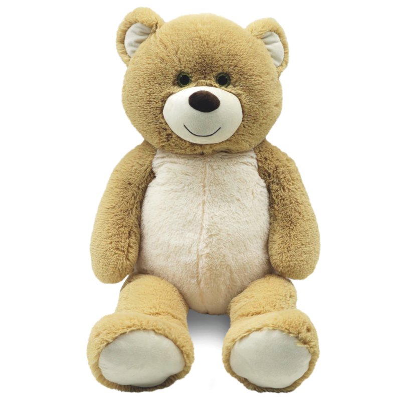 ORSO PELUCHE 100 CM. BICOLORE OCCHI PLASTICA GLITTER