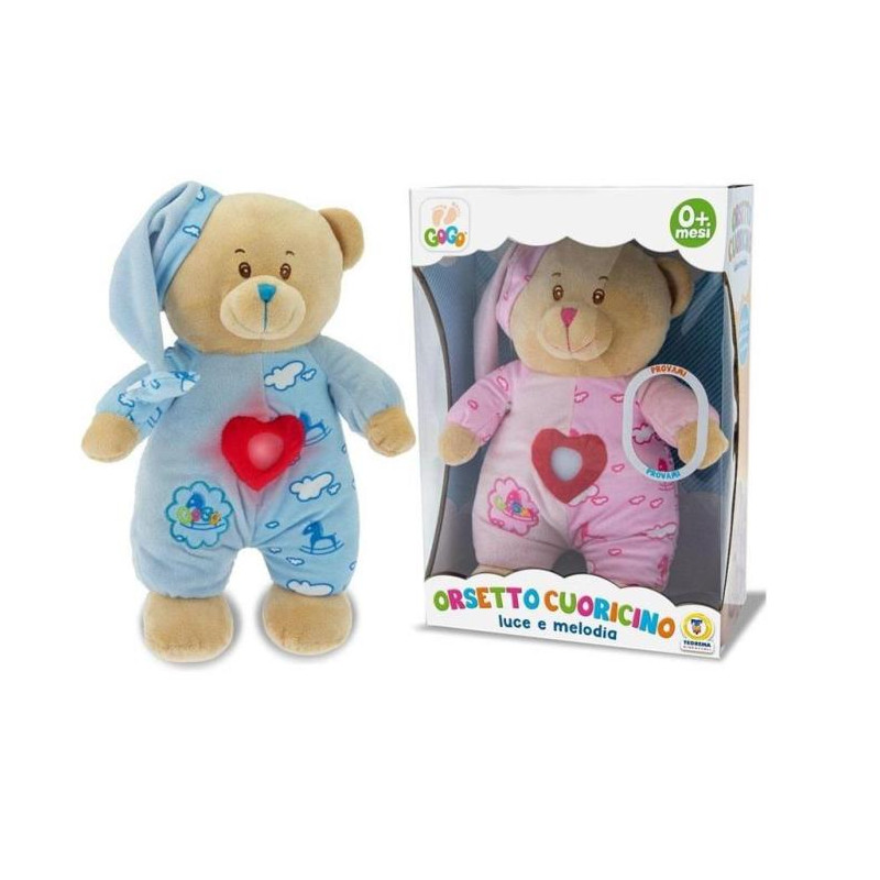 ORSETTO NINNA NANNA C/LUCE 2 COL. 35CM