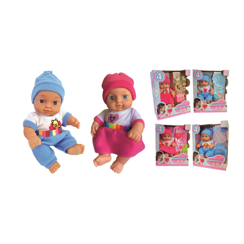 MAMMAMORE PICCOLINI CON VOCE ED ACCESSORI CM.30
