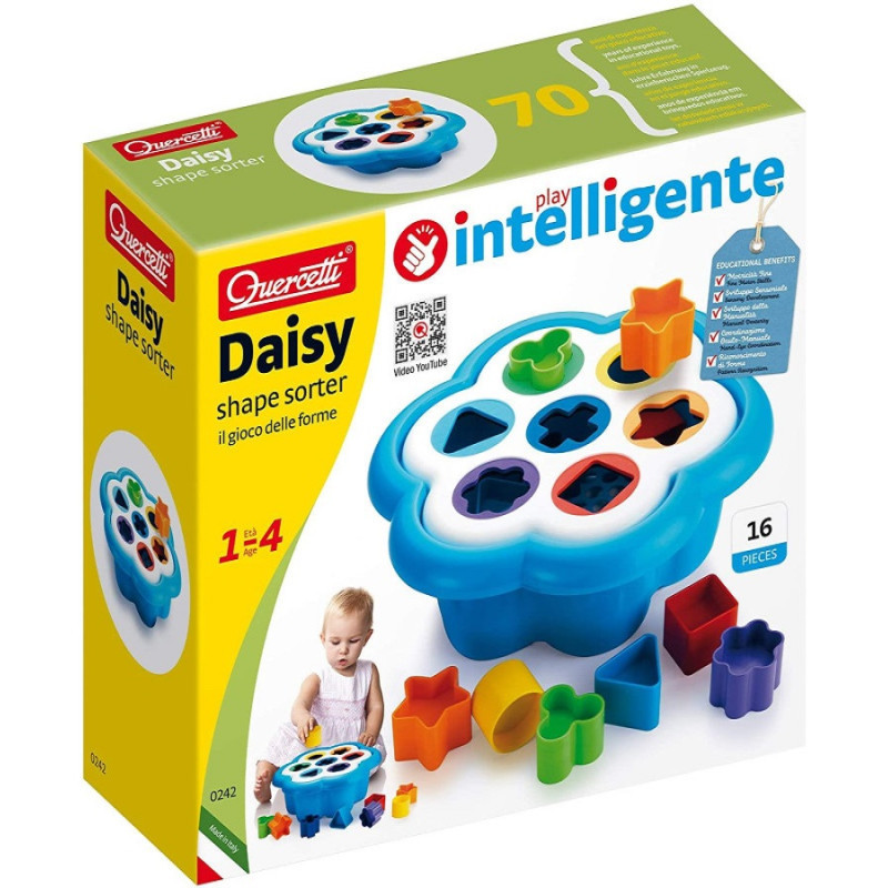 DAISY SHAPE SORTER 16 PEZZI ETA' 1 +