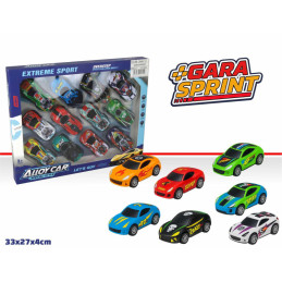 SET AUTO IN METALLO  12 PEZZI