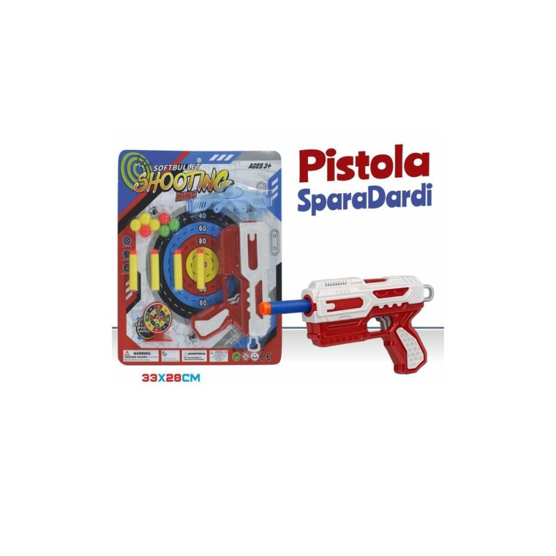 BLISTER PISTOLA SUPERSHOT PISTOLA DARDI