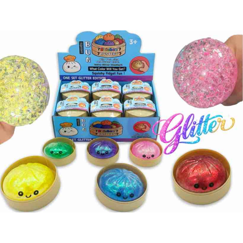 DUMPLING GLITTER 8,6 CM. DISPLAY 12 PEZZI