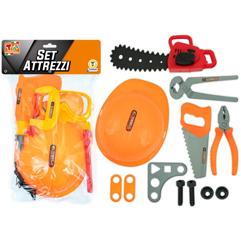 SET ATTREZZI CON CASCHETTO