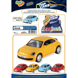 VOLKSWAGEN NEW BEETLE SCALA 1:32 METALLO RETROCARICA