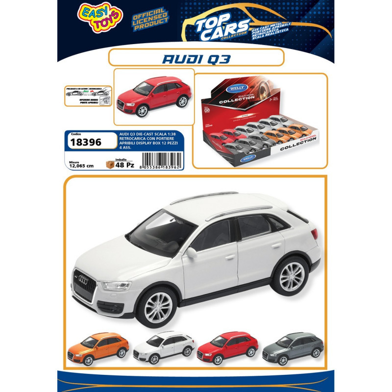 AUDI Q3 SCALA 1:48 METALLO RETROCARICA